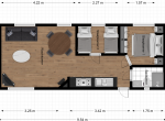 Plattegrond - 128 - Heideveld - Chalethuren.nl